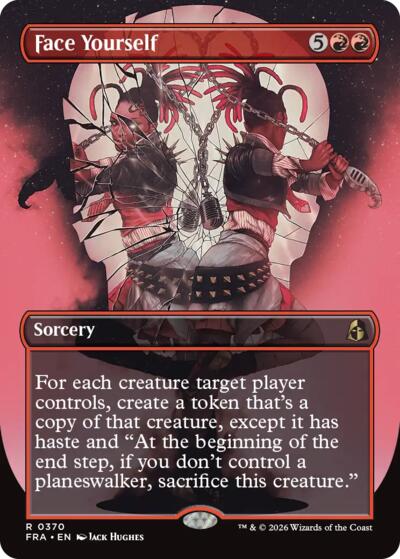 Face Yourself (Borderless) from FRA #370, Magic: The Gathering card