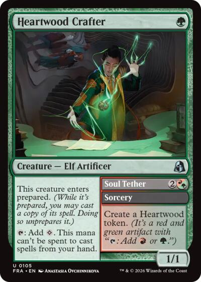 Heartwood Crafter from FRA #105, Magic: The Gathering card
