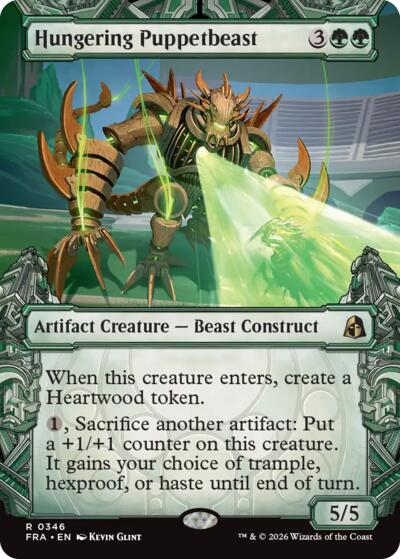 Hungering Puppetbeast (Showcase) from FRA #346, Magic: The Gathering card