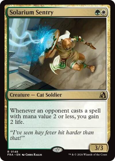 Solarium Sentry from FRA #148, Magic: The Gathering card