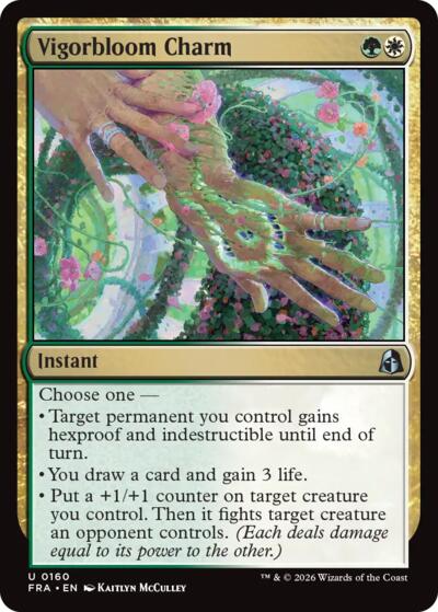 Vigorbloom Charm from FRA #160, Magic: The Gathering card