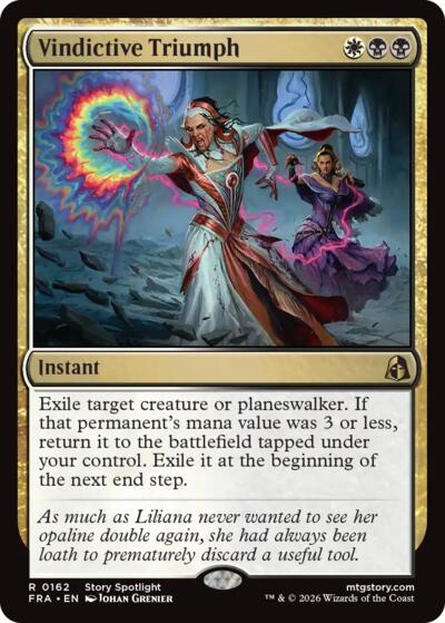 Vindictive Triumph from FRA #162, Magic: The Gathering card