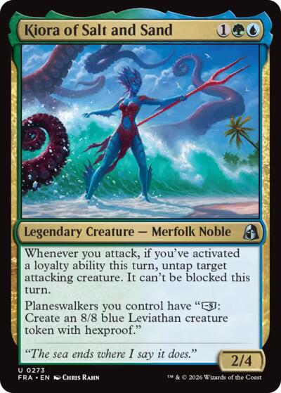 Kiora of Salt and Sand from FRA #273, Magic: The Gathering card