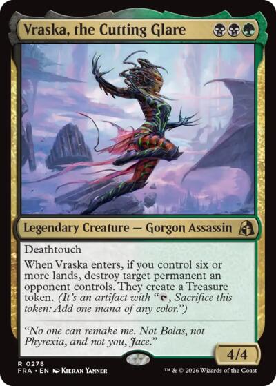 Vraska, the Cutting Glare from FRA #278, Magic: The Gathering card