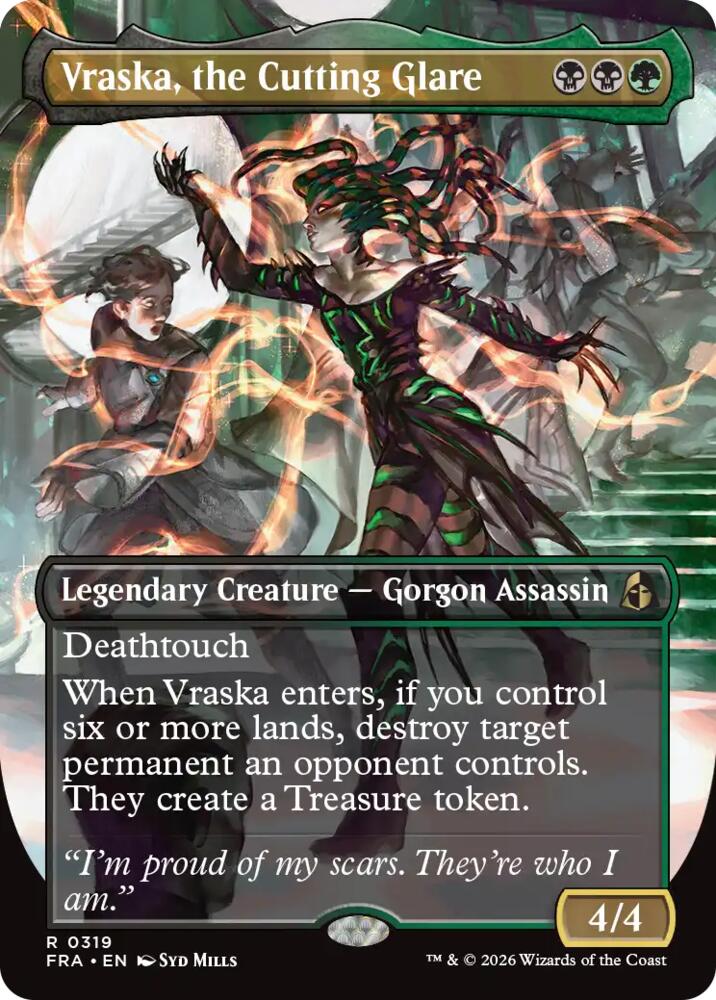 Vraska the Cutting Glare Borderless #319