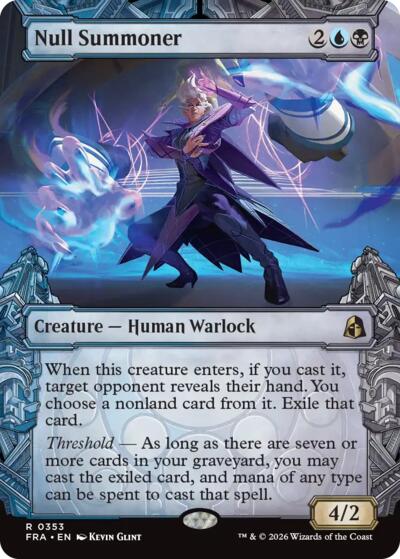 Null Summoner (Showcase) from FRA #353, Magic: The Gathering card