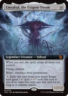 Emrakul, the Exigent Doom (Extended Art) #423 – Reality Fracture (Mythic)