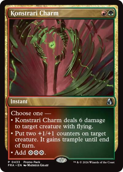 Konstrari Charm (Promo Pack) from PFRA #433, Magic: The Gathering card