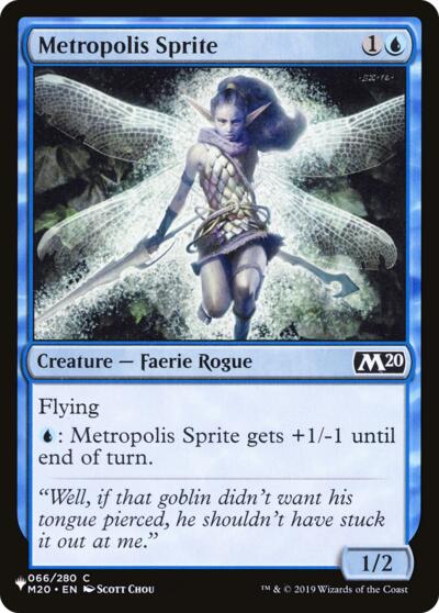 Metropolis Sprite (The List) from LIST #M20-66, Magic: The Gathering card