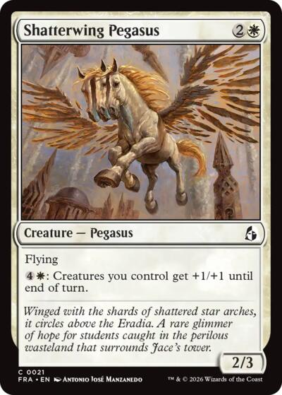 Shatterwing Pegasus from FRA #21, Magic: The Gathering card
