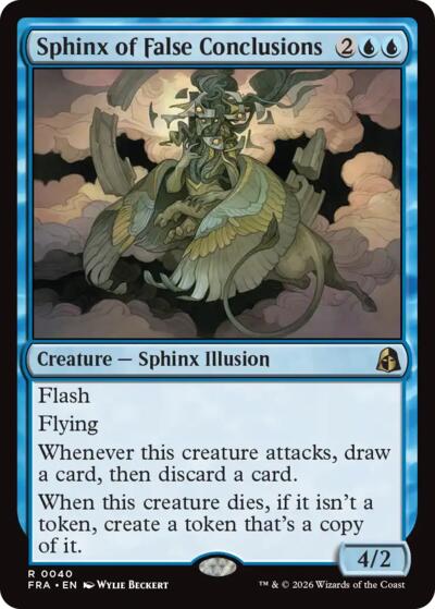 Sphinx of False Conclusions from FRA #40, Magic: The Gathering card
