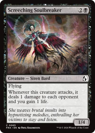 Screeching Soulbreaker from FRA #65, Magic: The Gathering card