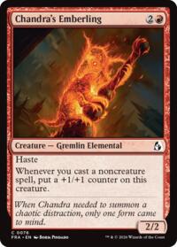 Chandra's Emberling - Magic: The Gathering Reality Fracture trading card