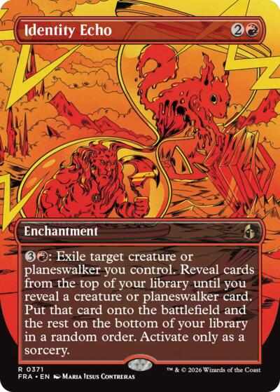Identity Echo (Borderless) from FRA #371, Magic: The Gathering card