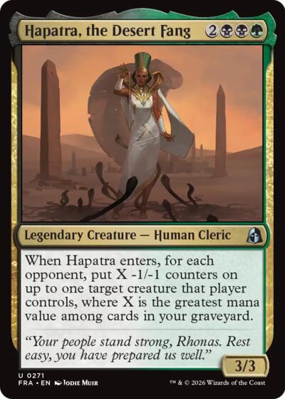 Hapatra, the Desert Fang FRA 271 Magic card