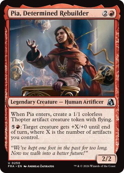 Pia, Determined Rebuilder FRA 250 Magic card