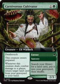 Carnivorous Cultivator (Extended Art) - Magic: The Gathering Reality Fracture trading card