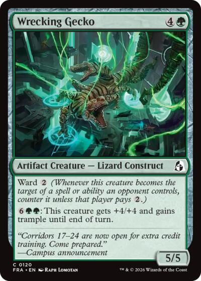 Wrecking Gecko from FRA #120, Magic: The Gathering card