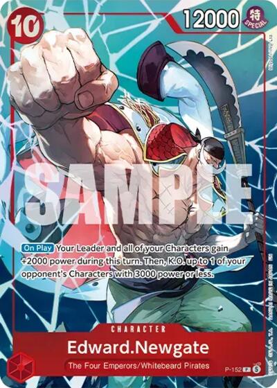 Carta Edward.Newgate (Premium Card Collection -Flame-Flame Fruit Coliseum Edition-) del set One Piece Promotion Cards