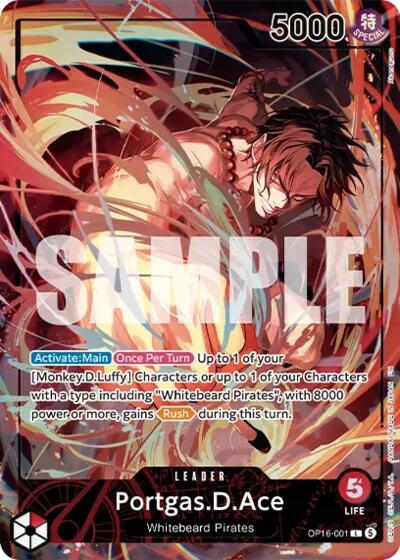 Portgas.D.Ace (Official Playmat - Flame-Flame Fruit Coliseum Edition)