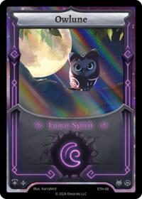 Owlune - Elestrals Shattered Stars - Ethereal trading card