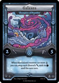 Galaxea - Champion of Poseidon - Elestrals Shattered Stars - Ethereal trading card