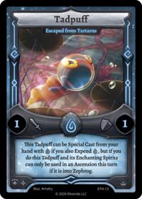 Tadpuff - Escaped from Tartarus - Elestrals Shattered Stars - Ethereal trading card
