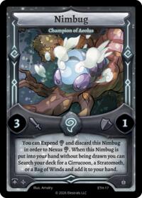 Nimbug - Champion of Aeolus - Elestrals Shattered Stars - Ethereal trading card