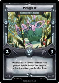 Peagust - Champion of Aeolus - Elestrals Shattered Stars - Ethereal trading card