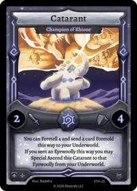 Catarant - Champion of Khione - Elestrals Shattered Stars - Ethereal trading card