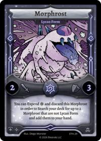 Morphrost - Lycan Form - Elestrals Shattered Stars - Ethereal trading card