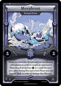 Morphrost - Scorpio Form - Elestrals Shattered Stars - Ethereal trading card