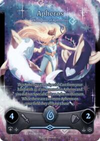 Apheros - Champion of Aphrodite - Elestrals Shattered Stars - Ethereal trading card