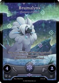 Brumalynx - Champion of Khione - Elestrals Shattered Stars - Ethereal trading card