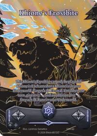 Khione's Frostbite - Elestrals Shattered Stars - Ethereal trading card
