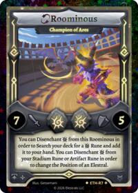 Roominous - Champion of Ares (Stellar) - Elestrals Shattered Stars - Ethereal trading card