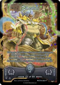 Aeolus (Serialized) - Elestrals Shattered Stars - Ethereal trading card