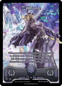 Khione (Serialized) - Elestrals Shattered Stars - Ethereal trading card