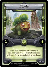 Clovie - Champion of Demeter - Elestrals Divine Champions: Snowshade Starter Decks trading card