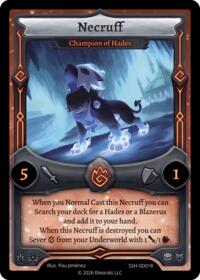Necruff - Champion of Hades - Elestrals Divine Champions: Snowshade Starter Decks trading card