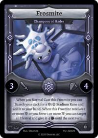 Frosmite - Champion of Hades - Elestrals Divine Champions: Snowshade Starter Decks trading card