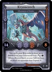 Kryoscorch - Champion of Hades - Elestrals Divine Champions: Snowshade Starter Decks trading card