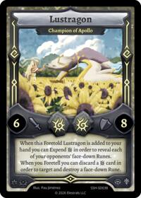 Lustragon - Champion of Apollo - Elestrals Divine Champions: Snowshade Starter Decks trading card