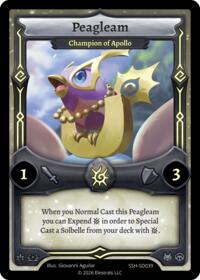 Peagleam - Champion of Apollo - Elestrals Divine Champions: Snowshade Starter Decks trading card
