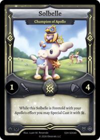 Solbelle - Champion of Apollo - Elestrals Divine Champions: Snowshade Starter Decks trading card