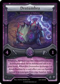 Dratumbra - Champion of Athena - Elestrals Divine Champions: Snowshade Starter Decks trading card