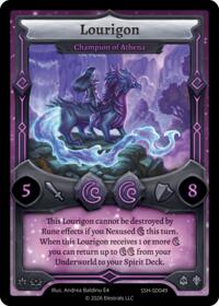 Lourigon - Champion of Athena - Elestrals Divine Champions: Snowshade Starter Decks trading card