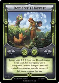 Demeter's Harvest - Elestrals Divine Champions: Snowshade Starter Decks trading card