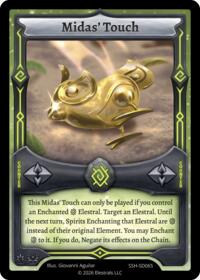 Midas' Touch - Elestrals Divine Champions: Snowshade Starter Decks trading card