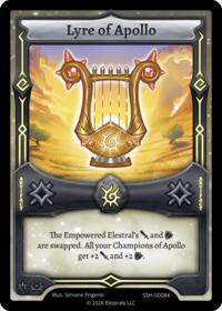 Lyre of Apollo - Elestrals Divine Champions: Snowshade Starter Decks trading card